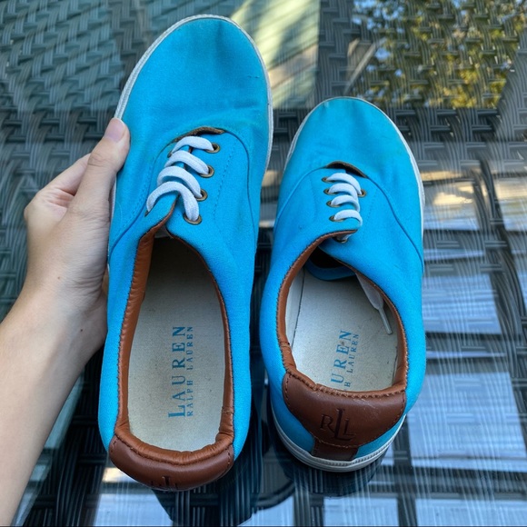 Ralph Lauren Veeta Canvas Fashion Tennis Shoes - Picture 5 of 10